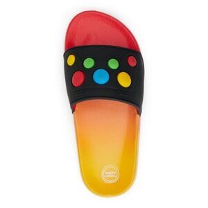 Wonder Nation Big & Boys Little Slide Game Style Red, Black, and Yellow Size 4-5